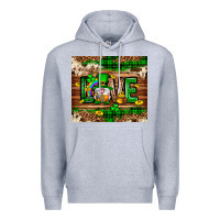 Heather Grey St. patrick's day love gnome tumbler Premium Hoodie - Neo Western