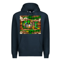 Navy St. patrick's day love gnome tumbler Premium Hoodie - Neo Western