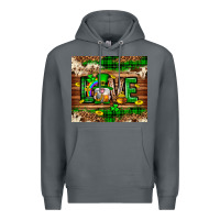 Rock St. patrick's day love gnome tumbler Premium Hoodie - Neo Western