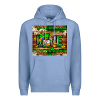 Colony Blue St. patrick's day love gnome tumbler Premium Hoodie - Neo Western