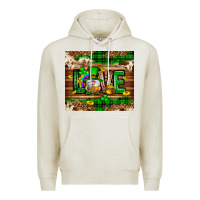 Oatmeal Heather St. patrick's day love gnome tumbler Premium Hoodie - Neo Western