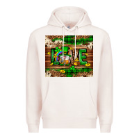 Pale Pink St. patrick's day love gnome tumbler Premium Hoodie - Neo Western