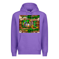 Purple St. patrick's day love gnome tumbler Premium Hoodie - Neo Western