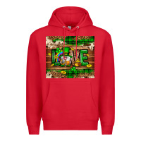 Red St. patrick's day love gnome tumbler Premium Hoodie - Neo Western