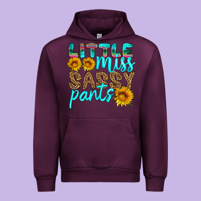 Little Miss Sassy Pants Urban Hoodie Designed By Hra Design Shop