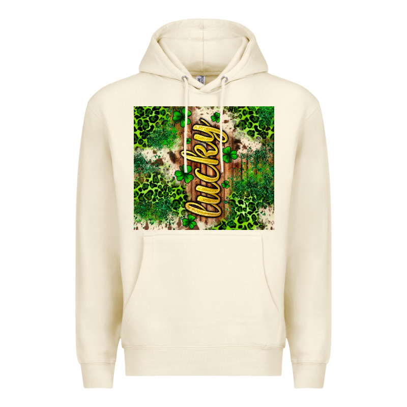 St. Patrick's Day Lucky Tumbler Premium Hoodie by Neo Western | Teevron
