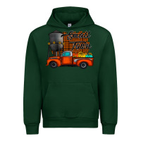 Forest Green small town fall Urban Hoodie - CowhideDigitalArt