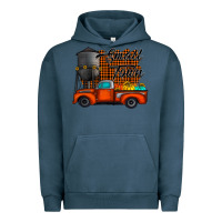 Pigment Midnight Navy small town fall Urban Hoodie - CowhideDigitalArt