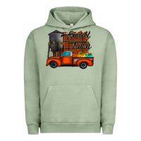 Pigment Oil Green small town fall Urban Hoodie - CowhideDigitalArt