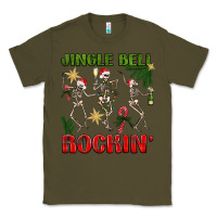 Army Green Jingle Bell Rockin' Classic Tee - BundleAndBundleShop
