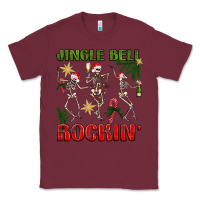Burgundy Jingle Bell Rockin' Classic Tee - BundleAndBundleShop