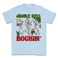 Dusty Blue Jingle Bell Rockin' Classic Tee - BundleAndBundleShop