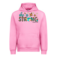 Fuchsia Pink she is strong Urban Hoodie - HRA Design Shop