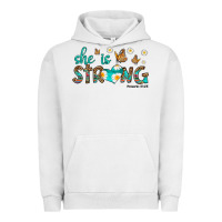 Pigment Lunar Rock she is strong Urban Hoodie - HRA Design Shop