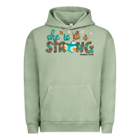 Pigment Oil Green she is strong Urban Hoodie - HRA Design Shop