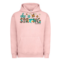 Pigment Salmon she is strong Urban Hoodie - HRA Design Shop