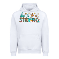 White she is strong Urban Hoodie - HRA Design Shop
