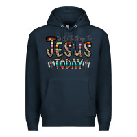 Navy only talking jesus today Premium Hoodie - CowhideDigitalArt