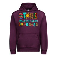 Mauve Wine stars cant shine without darkness Urban Hoodie - HRA Design Shop
