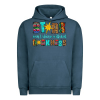 Pigment Midnight Navy stars cant shine without darkness Urban Hoodie - HRA Design Shop