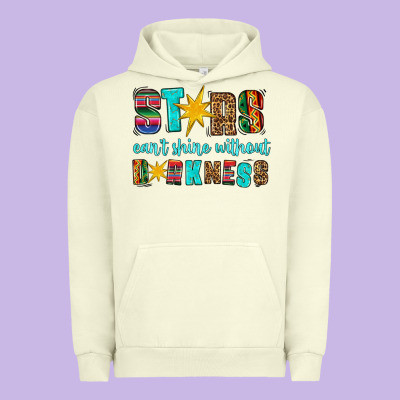 Stars Cant Shine Without Darkness Urban Hoodie Designed By Hra Design Shop