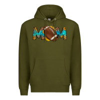 Army Green western mom american football Premium Hoodie - HRA Design Shop