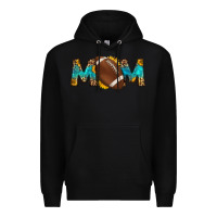 Black western mom american football Premium Hoodie - HRA Design Shop