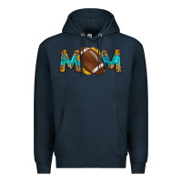 Navy western mom american football Premium Hoodie - HRA Design Shop