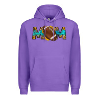 Purple western mom american football Premium Hoodie - HRA Design Shop