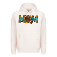 Pale Pink western mom american football Premium Hoodie - HRA Design Shop