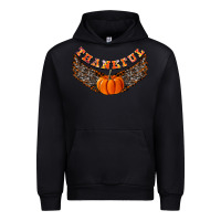 Black Thankful Urban Hoodie - CowhideDigitalArt