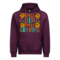 Mauve Wine keep going keep growing Urban Hoodie - HRA Design Shop