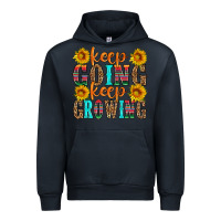 Navy keep going keep growing Urban Hoodie - HRA Design Shop