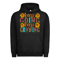 Pigment Black keep going keep growing Urban Hoodie - HRA Design Shop