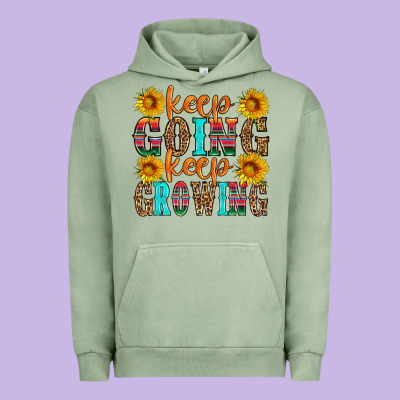Keep Going Keep Growing Urban Hoodie Designed By Hra Design Shop