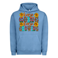 Pigment Pebble Blue keep going keep growing Urban Hoodie - HRA Design Shop