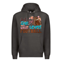 Smoke just a girl who loves football Premium Hoodie - HRA Design Shop