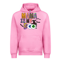 Fuchsia Pink Mama is my Boo Urban Hoodie - CowhideDigitalArt