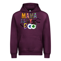 Mauve Wine Mama is my Boo Urban Hoodie - CowhideDigitalArt