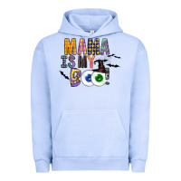 Pigment Grape Ice Mama is my Boo Urban Hoodie - CowhideDigitalArt
