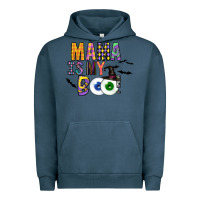 Pigment Midnight Navy Mama is my Boo Urban Hoodie - CowhideDigitalArt