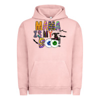Pigment Salmon Mama is my Boo Urban Hoodie - CowhideDigitalArt