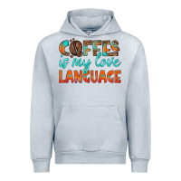 Heather Grey coffee is my love language Urban Hoodie - HRA Design Shop