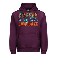 Mauve Wine coffee is my love language Urban Hoodie - HRA Design Shop