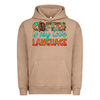 Pigment Burro coffee is my love language Urban Hoodie - HRA Design Shop