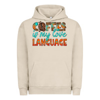Pigment French Oak coffee is my love language Urban Hoodie - HRA Design Shop