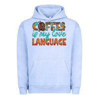 Pigment Grape Ice coffee is my love language Urban Hoodie - HRA Design Shop