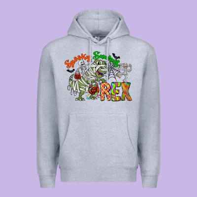 Spooky Sourus Premium Hoodie Designed By Cowhidedigitalart