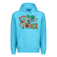 Ocean Blue spooky sourus Premium Hoodie - CowhideDigitalArt