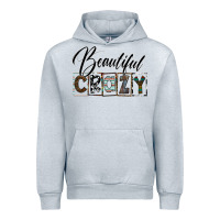 Heather Grey beatiful crazy Urban Hoodie - SublimationCraftShop